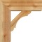 Ekena Millwork Olympic Block Rough Sawn Bracket w/ Offset Brace, Western Red Cedar, 6"W x 16"D x 16"H BKT0604X16X16OLY05RWR - alternate 3